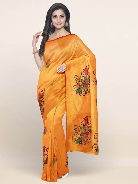 

Pothys Yellow & Red Ethnic Motifs Pure Cotton Saree