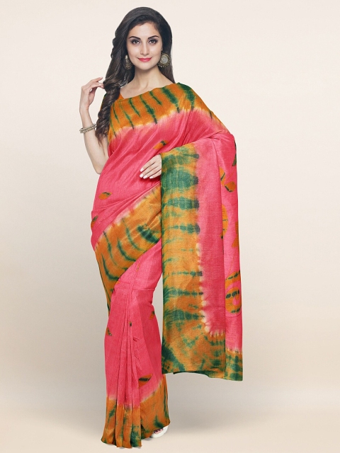

Pothys Women Pink Printed Cotton Saree