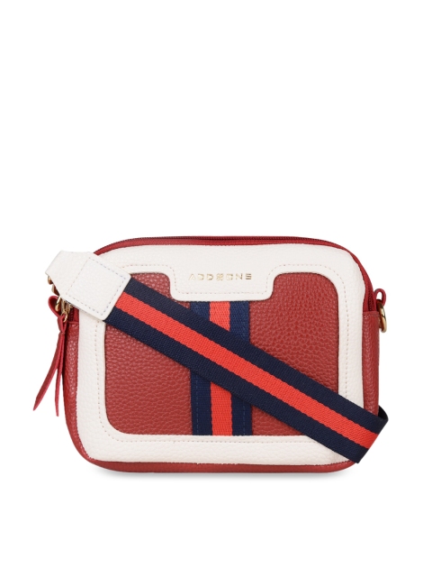 

Addons Red PU Structured Sling Bag