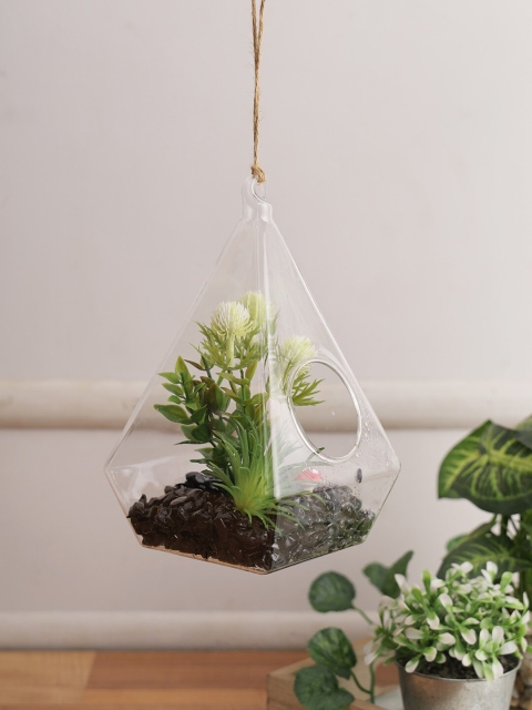 

TAYHAA Green & Brown Artificial Bonsai Plant with Hanging Pot