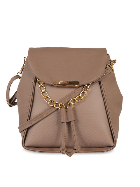

Baggit Pink Structured Sling Bag with Bow Detail
