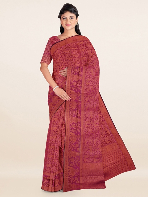 

Pothys Women Pink Jute Silk Sarees