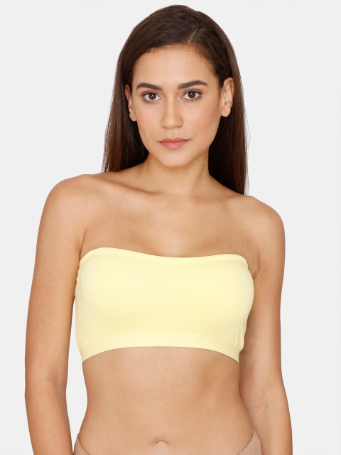 

Zivame Yellow Bandeau Bra