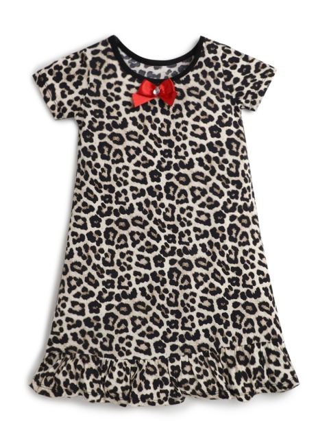 

Hopscotch Girls Grey Printed Nightdress