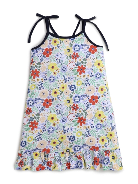 

Hopscotch Girls White Printed Nightdress