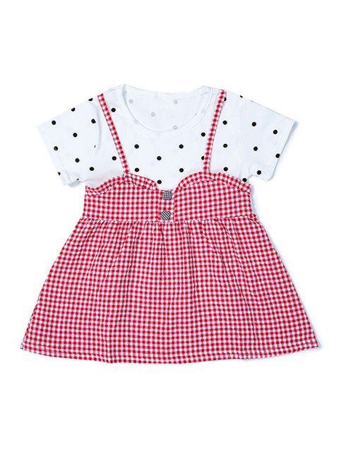 

Hopscotch Red & White Checked Dress