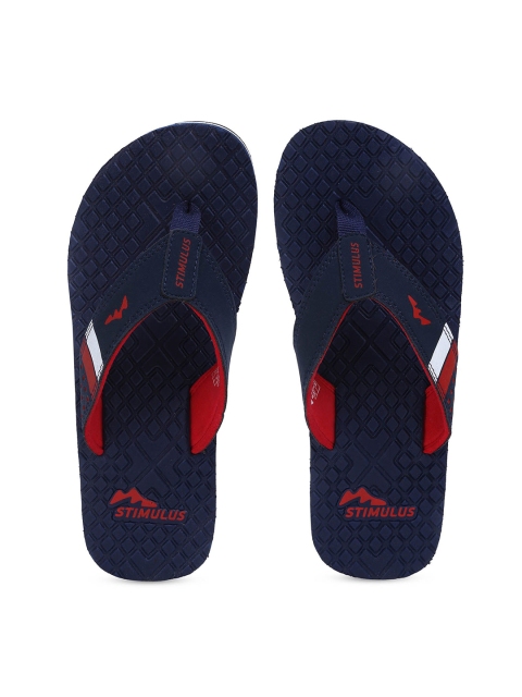 

Paragon Men Navy Blue Solid Thong Flip Flops