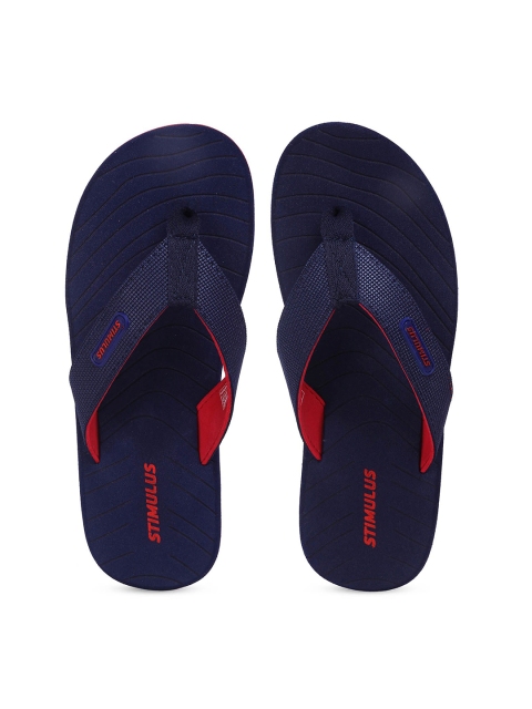 

Paragon Men Navy Blue Solid Thong Flip Flops