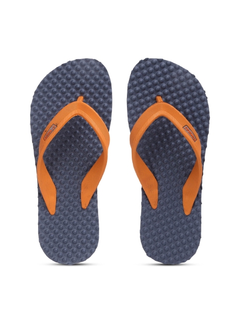 

Paragon Men Grey & Orange Rubber Thong Flip-Flops