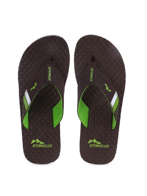 

Paragon Men Brown Solid Thong Flip Flops