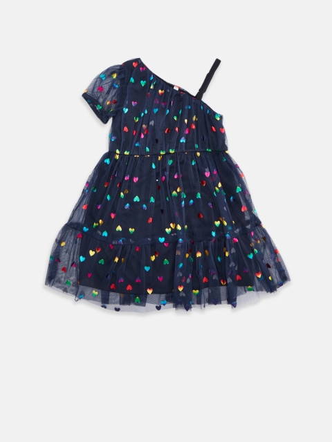 

Pantaloons Junior Navy Blue Floral Dress