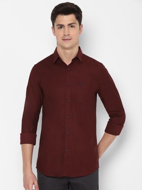 

Allen Solly Men Maroon Slim Fit Casual Shirt