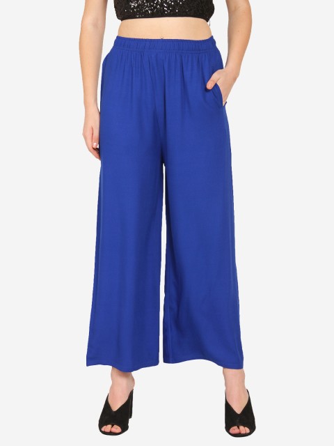 

Innocence Women Blue Knitted Palazzos