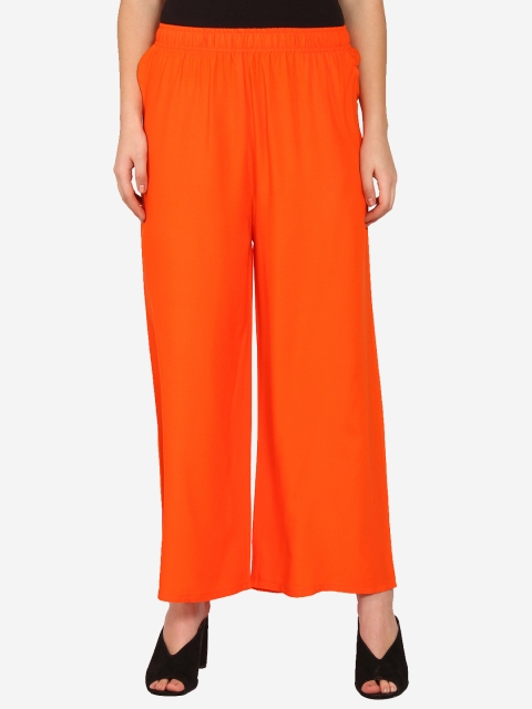 

Innocence Women Orange Knitted Palazzos
