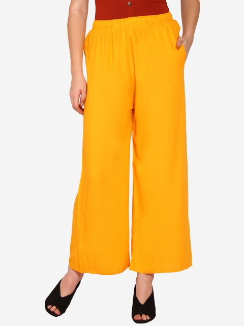 

Innocence Women Yellow Knitted Palazzos