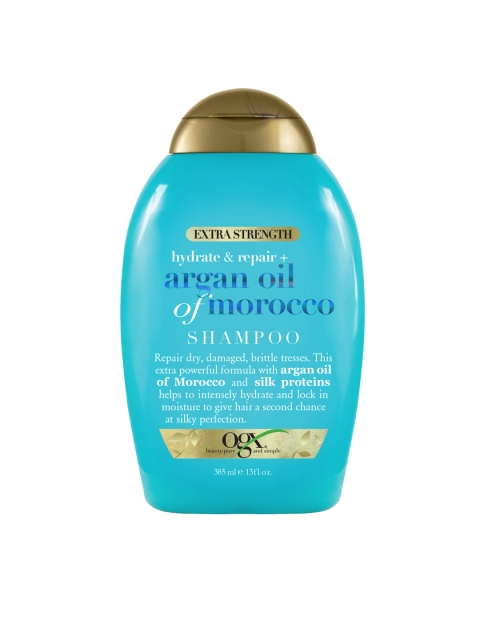 

OGX Unisex Argan Oil Of Morocco Extra Strength Shampoo 385 ml, Blue