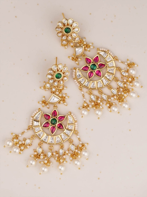 

Queen Be Red Contemporary Chandbalis Earrings
