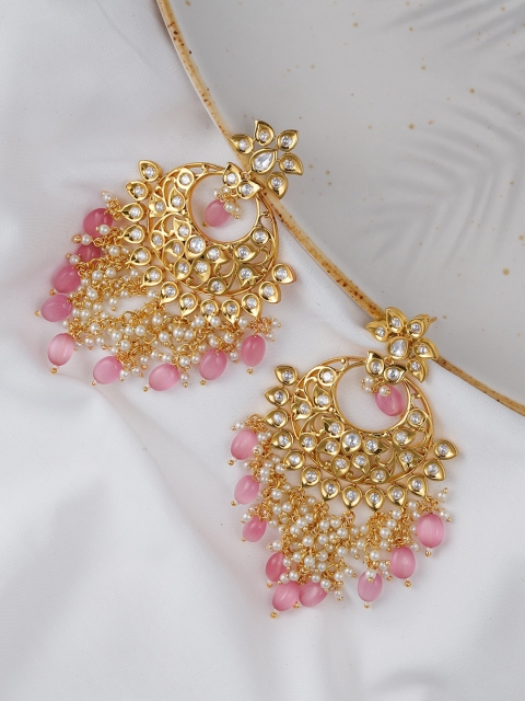 

Queen Be Pink Contemporary Chandbalis Earrings