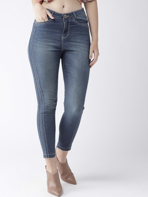 

Xpose Women Blue Comfort Slim Fit High-Rise Light Fade Stretchable Jeans