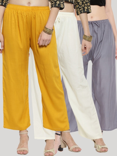 

Clora Creation Women Set of 3 Multi Palazzos