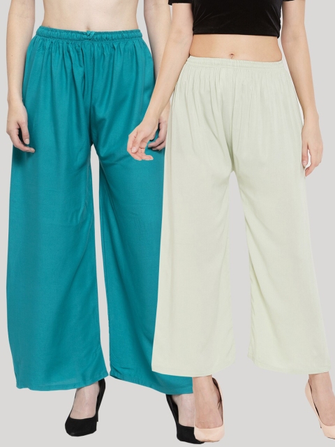 

Clora Creation Women Set of 2 Multi Palazzos