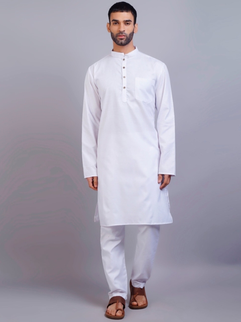 

GRACIT Men White Kurta with Pyjamas