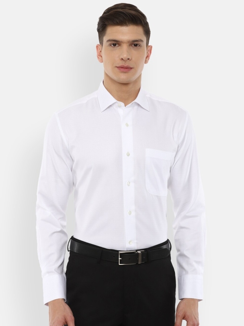 

Luxure by Louis Philippe Men White Regular Fit Cotton Formal Shirt
