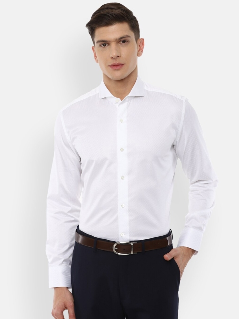 

Luxure by Louis Philippe Men White Slim Fit Pure Cotton Formal Shirt