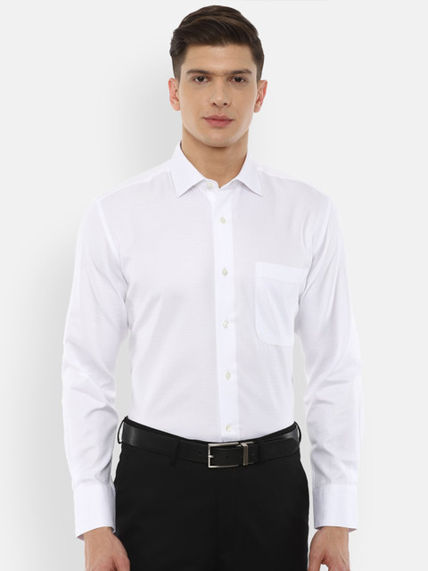 

Luxure by Louis Philippe Men White Regular Fit Cotton Formal Shirt