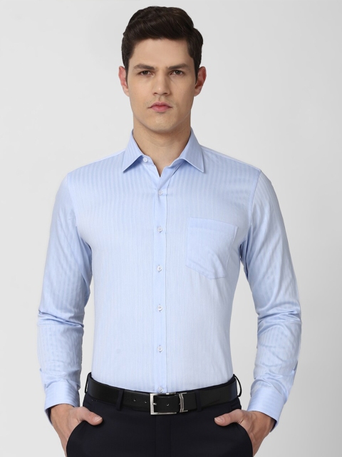 

Van Heusen Men Blue Slim Fit Cotton Formal Shirt