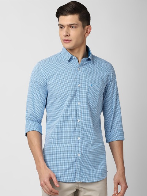

Van Heusen Sport Men Blue Slim Fit Printed Cotton Casual Shirt