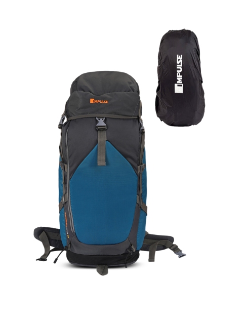 

Impulse Grey & Blue Colourblocked Waterproof Rucksacks