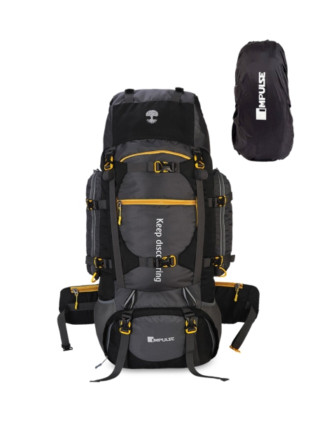 

Impulse Grey & Black Colourblocked Waterproof Rucksacks