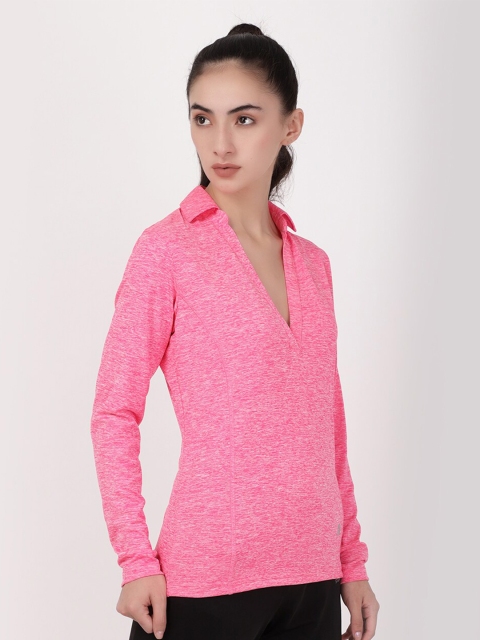 

STUDIOACTIV Women Pink High Neck T-shirt