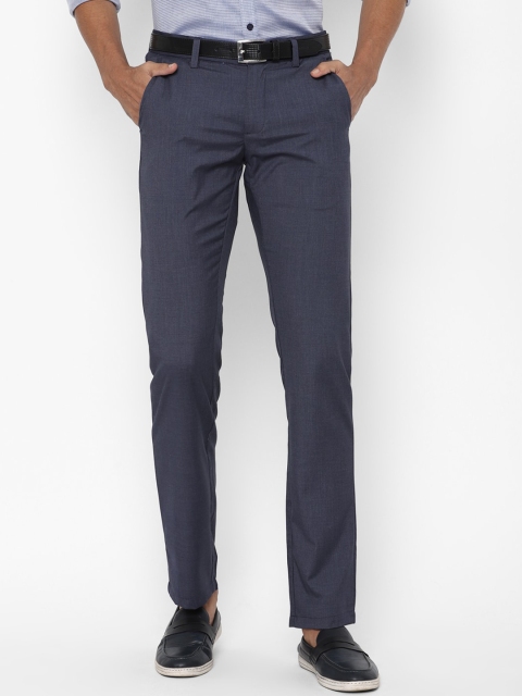

Allen Solly Men Navy Blue Slim Fit Regular Trousers