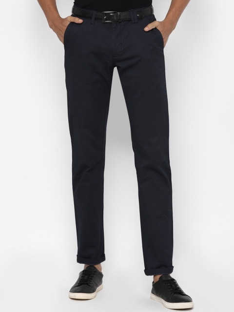 

Allen Solly Men Navy Blue Slim Fit Trousers