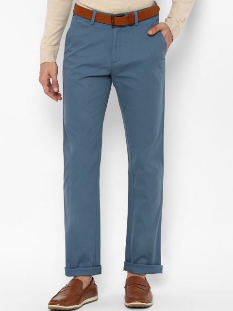 

Allen Solly Men Blue Regular Fit Cotton Chinos Trousers
