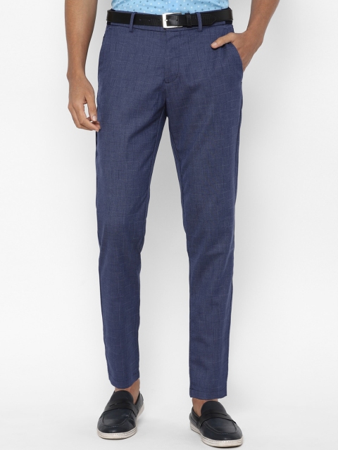 

Allen Solly Men Navy Blue Slim Fit Trousers