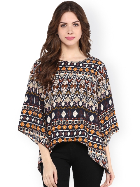 

Pannkh Women Multicolour Printed Top, Multi