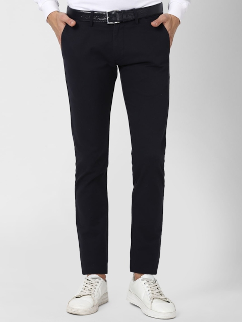 

Peter England Casuals Men Navy Blue Skinny Fit Trousers