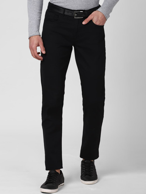 

Peter England Casuals Men Black Slim Fit Trousers