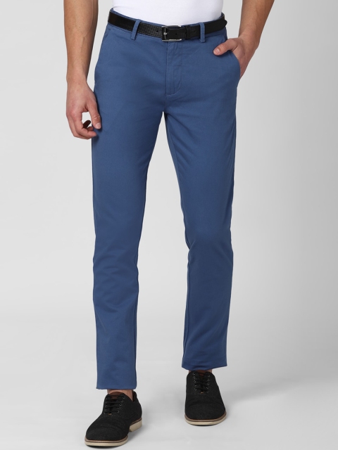 

Peter England Casuals Men Blue Slim Fit Trousers