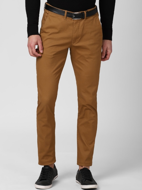 

Peter England Casuals Men Brown Slim Fit Cotton Chinos Trousers
