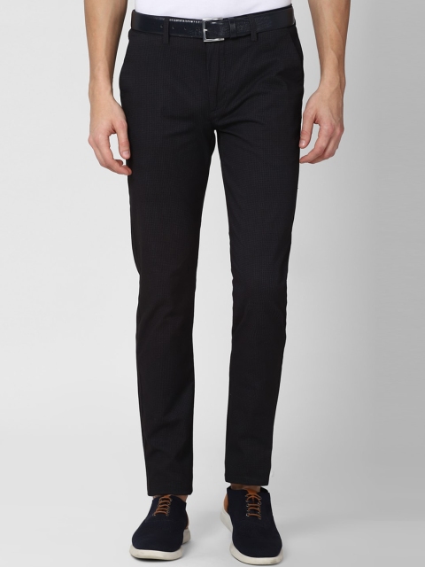 

Peter England Casuals Men Black Slim Fit Trousers