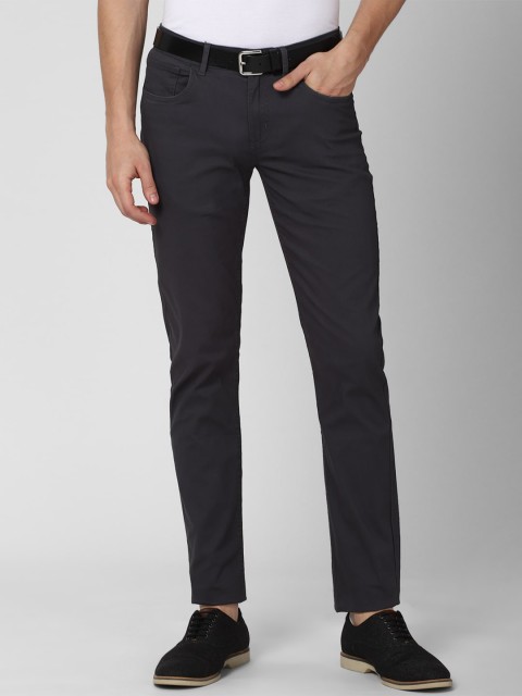 

Peter England Casuals Men Black Slim Fit Trousers