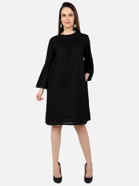 

SALWAR STUDIO Black A-Line Dress