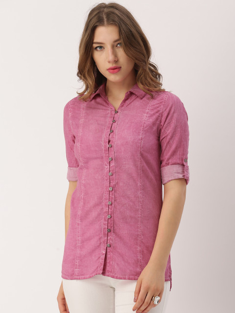 

IMARA Fusion Women Pink Shirt