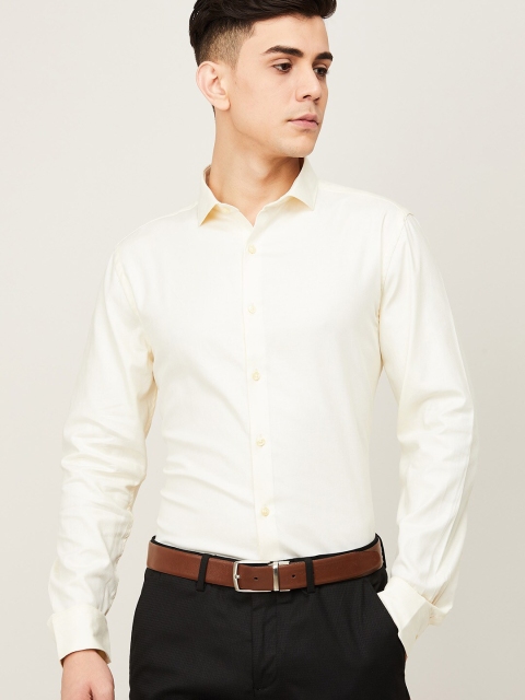 

CODE by Lifestyle Men Yellow Slim Fit Cotton Formal Shirt