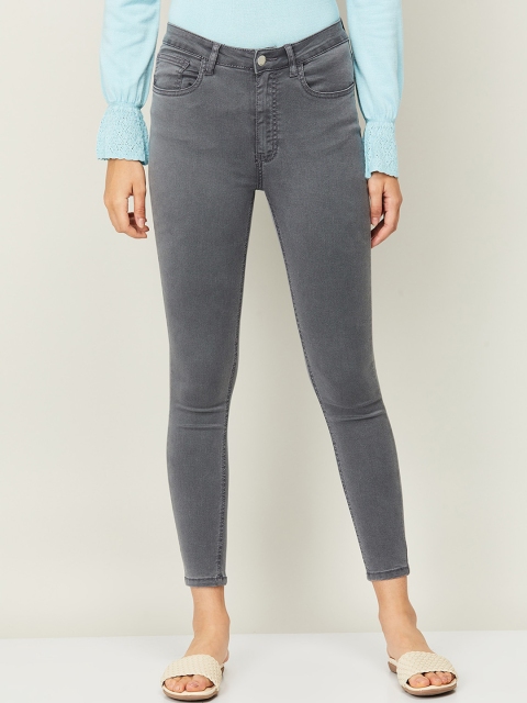 

Fame Forever by Lifestyle Women Grey Skinny Fit High-Rise Jeans