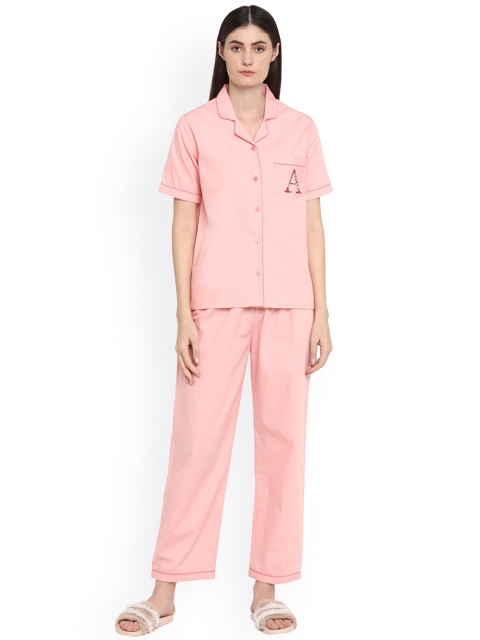 

shopbloom Women Pink Night suit